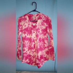 NWT Pink Tie-dye Shirt